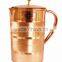 IndianArtVilla Pure Copper Jug Pitcher with Lid 1750 ML - Storage Drinking Water Home Hotel Restaurant Benefit Yoga Ayurveda