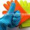 OEM Grilling BBQ silicone gloves in oven mitts