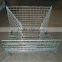 Wire mesh container with wheels for auto components