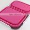 Silicone Container Combo With Spork 3 Components Collasible Lunch Box