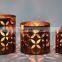 Decorative Metal Pillar Candle Holders in Antique Finishes IHA051