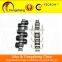 zhejiang jinhua conveyor chains with rubber roller attachments