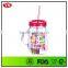 Double walled plastic Lemonade mason jars with straw 20 oz