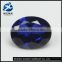sapphire blue color oval cut synthetic corundum gemstone