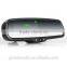4.3inch LED Bluetooth handsfree car kit rearview mirror with oem bracket and rear camera display