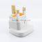 Factory Supply Standard 3 Pin UK Plug AC Power Adapter With Safety Shutter Travel