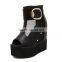 Soft and Comfortable Ladies Wedge Sandals Ankle Boots Fashion Hot Selling Wedge Sandals for 2015 PQ3699