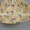 Retail No Normal Anomaly Triangle Color Painting Picture Handmade Bamboo Woven Wooden Salad Bowl Kitchen Tools
