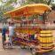 cheap electric bike beer bike with 15 seat for Passenger beer bike