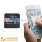 PU microfiber sticky cleaner phone cleaner sticker microfiber slogan imprint sticky cleaner