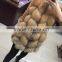 121501 new style red fox fur vest