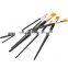 Top quality 6 pcs flat gold nylon artist acrylic paint brush set for art, professional acrylic painting brush artist supplies