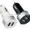 High Quality Universal Smart Fuse Circuit-Breaker Protection Dual USB Port 5V 3.1A Car Charger For Mobile Phones Tablet PC