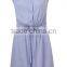Women's Casual Sleeveless Midi Summer Shirt Dress
