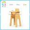 Wholesale high quality mini wood baby doll high chair wooden educational toy for sale