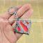 Newest PC game dota 2 keychain colorful alloy key rings DotA keychain for game player