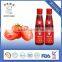 Chinese factory tomato sauce and tomato ketchup with Kosher certificate