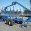 1 ton PTO forestry machinery grapple crane with biggest capacity upto 12 ton