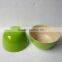 Handicraft spun bamboo bowl safe for food, salad bowl made in Vietnam