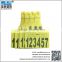 2016 new type 860mhz-960mhz cattle rfid uhf single ear tag