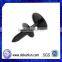 Black Snap Head Plastic Wheel Screw Push Rivets