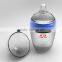 2015 New Arrival Eco-friendly BPA Free 12oz Baby Feeding Bottle with Dispensing Spoon