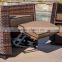 Outdoor rattan chaise lounge / Hot sale garden sun bed