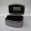 Black Leather Jewelry Box Travel Case And Mirror
