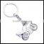 Souvenir shaped motorcycle key ring custom metal keychains wholesale keyring