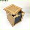 Bamboo Square Food Canister Coffee Canister w Chalkboard Homex BSCI/Factory