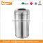 Golden Stainless Steel Open Top Paper Trash Can