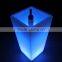 16 colors changing Remote control led light plastic flower pots, led ice bucket
