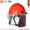 2016 New design RED RMK-LB Korean Fire Proof Fire Resistant Fire Fighting Helmet for Firefighter