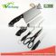 WCA067 5 pcs set Kitchen Knives with scissors and knife sharpener stainless steel blade with ABS handle Wholesale