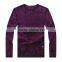 purple men's wool merino cashmere sweater with new digital print