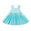 2017 Wholesale 100%cotton lace dress for baby girls
