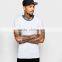 Custom Mens Contrast Ringer Neck t Shirt Stretch Muscle Fit Cotton t Shirt