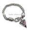 Hollow Philadelphia Eagles logo charm bracelet sports fans custom charm bracelet big chain clasp bracelet for souvenir gifts
