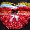 red white hallween golden polka dot tutu
