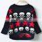 Latest Design Skull Pattern Girls Knitted Pullover Sweater