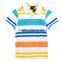 Navy Blue/Red/White Stripe Wholesale Boys Polo Shirt