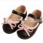 2016 Hot sale spring baby girls black flat shoes