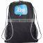 Boomerang Drawstring Backpack - drawstring design for over-the-shoulder or backpack carry and comes with your logo.