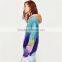 2017 OEM Spring Round Neck and Long Sleeves Oversized Tie-dye Sweat Hoodie
