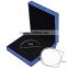 2016 New Arrival Coin Medal Presentation Box Display Case Single Coin Blue Holder with Capsule