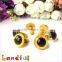 12mm Yellow Safety Eyes Plastic Troll Eyes For Stuffed Animal Doll