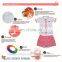 Wholesale pink tennis dresses outfits for women netball uniforms