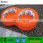 Flocked PVC inflatable blue flocking double sofa double chair double seat