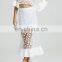 China Factory Florals See Through White Mesh Lace Twin Sets Mermaid Prom Dress