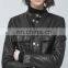 newest design pocket leather jacket made in china
